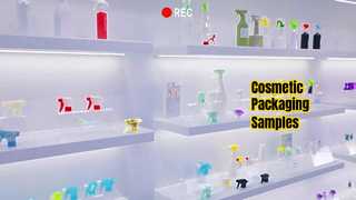 Pomieszczenie próbne fabryki opakowań kosmetycznych