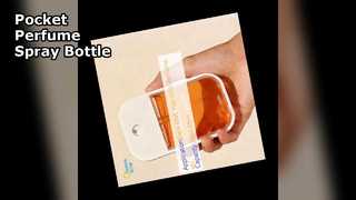 Projekt karty kieszonkowej butelki z rozpylaczem perfum