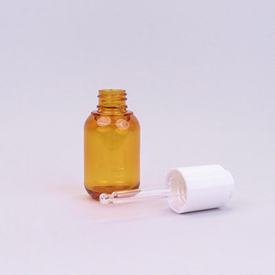 kupować Ambar PETG plastikowe butelki z kroplami do oczu 30 ml z białą kropelką do serum do włosów online manufacture