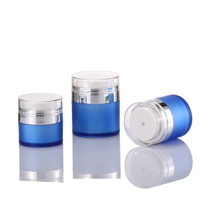 Luksusowe słoiki bez powietrza z podwójnymi ścianami 15ml 30ml 50ml Spuściony płyn kremu słoiki ekologiczne słoiki kosmetyczne pojemnik z tworzywa sztucznego